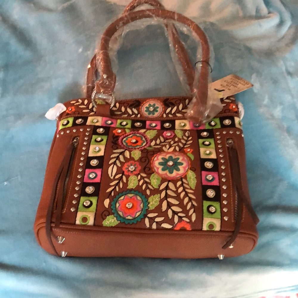 Montana West handbag; Carry Concealed-Faux Leather